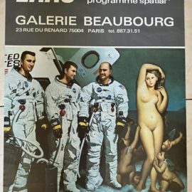 Affiche ERRO "programme spatial" / Galerie BEAUBOURG 1977