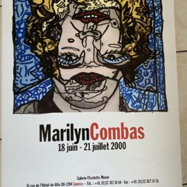 Affiche Marilyn Combas 18 juin - 21 juillet 2000 Galerie Charlotte Moser