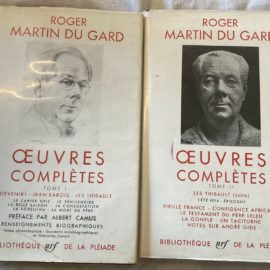 La Pléiade: Roger Martin Du Gard, Œuvres complètes tome I et II / NRF Gallimard