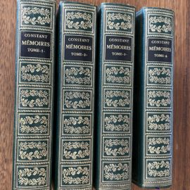 Mémoires, Constant 4 volumes / Jean De Bonnot