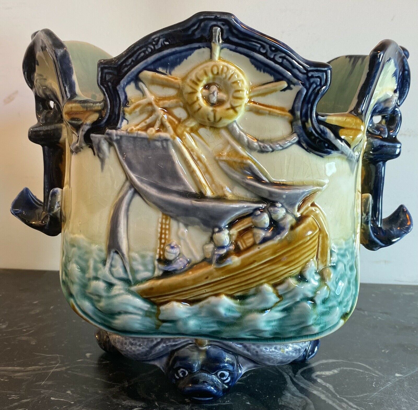 Featured image for “Rare cache pot Onnaing / Marin / Marine / Pécheur”